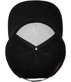 Flexfit Classic 5 Panel Snapback Cap - Black