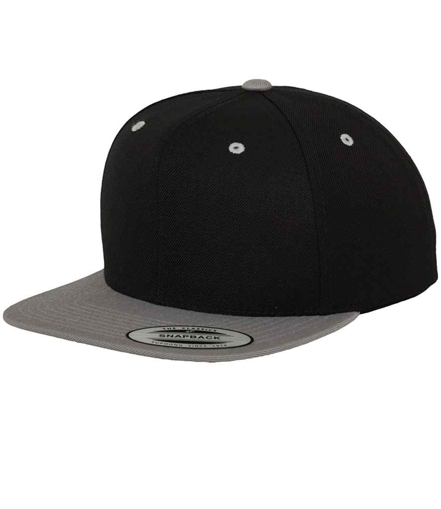 Flexfit Two Tone Classic Snapback Cap - Black/Silver