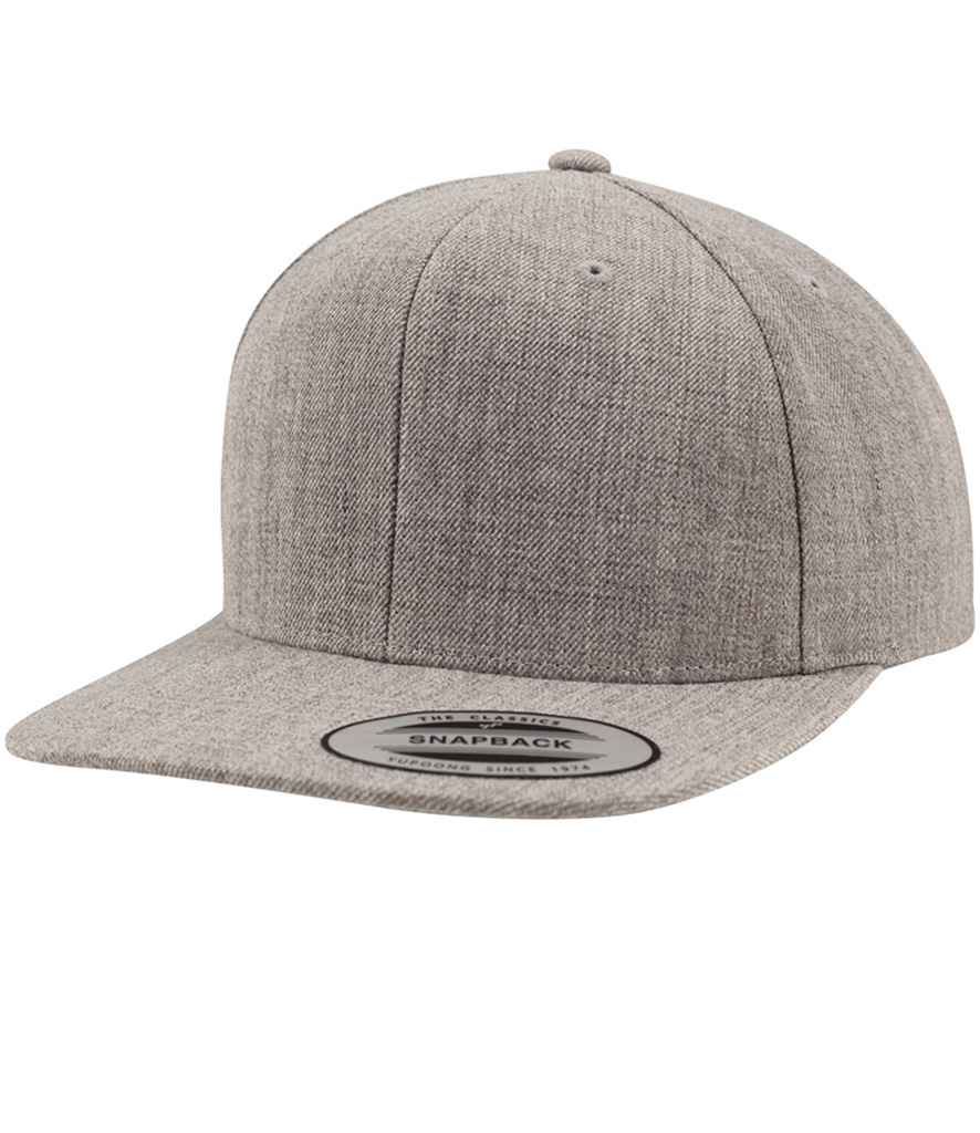 Flexfit Classic Snapback Cap - Heather Grey/Heather Grey