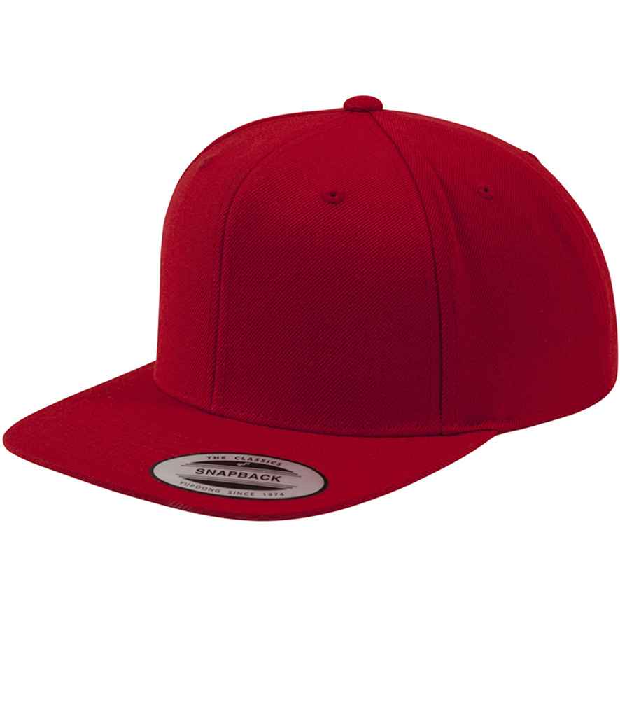 Flexfit Classic Snapback Cap - Red/Red