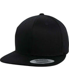 Flexfit Cotton Snapback Cap - Black