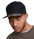 Flexfit Two Tone Classic Camo Snapback Cap - Black/Green Camo