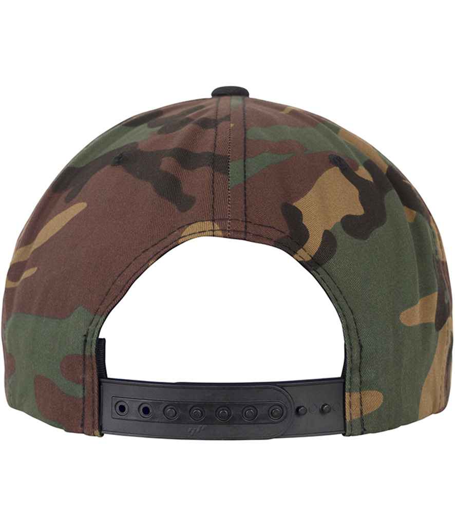 Flexfit Two Tone Classic Camo Snapback Cap - Green Camo/Black