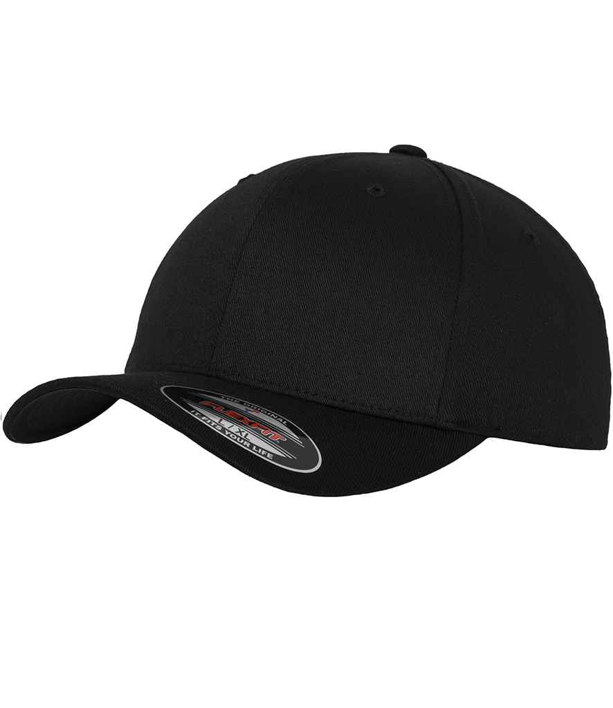 Flexfit Wooly Combed Cap - Black/Black