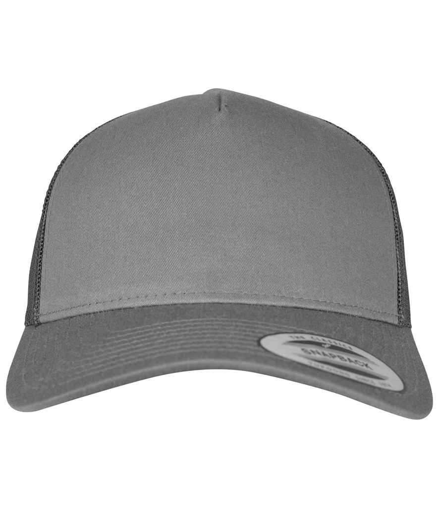 Flexfit 5 Panel Retro Trucker Cap - Charcoal