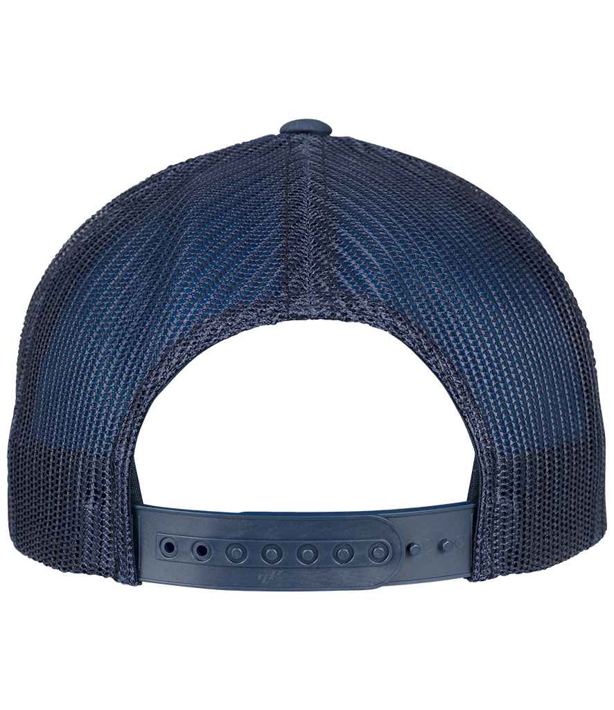 Flexfit 5 Panel Retro Trucker Cap - Navy