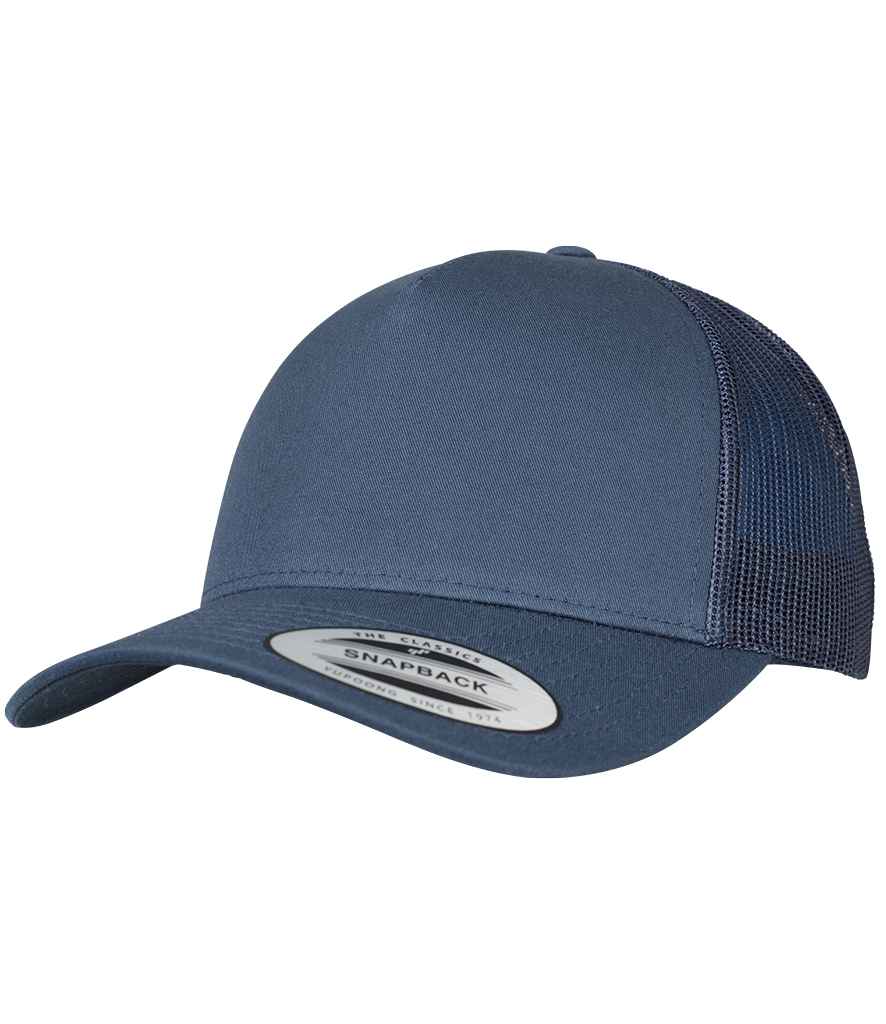Flexfit 5 Panel Retro Trucker Cap - Navy