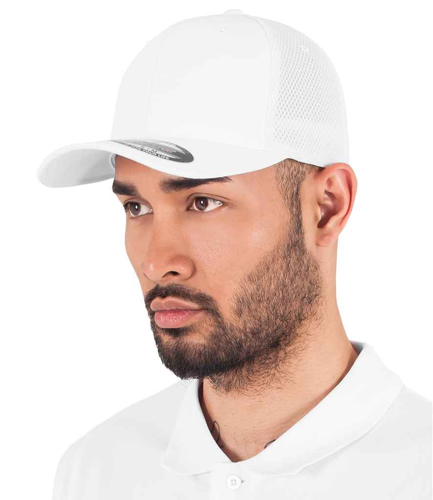 Flexfit Tactel Mesh Cap - White