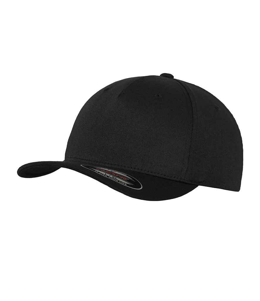 Flexfit 5 Panel Cap - Black