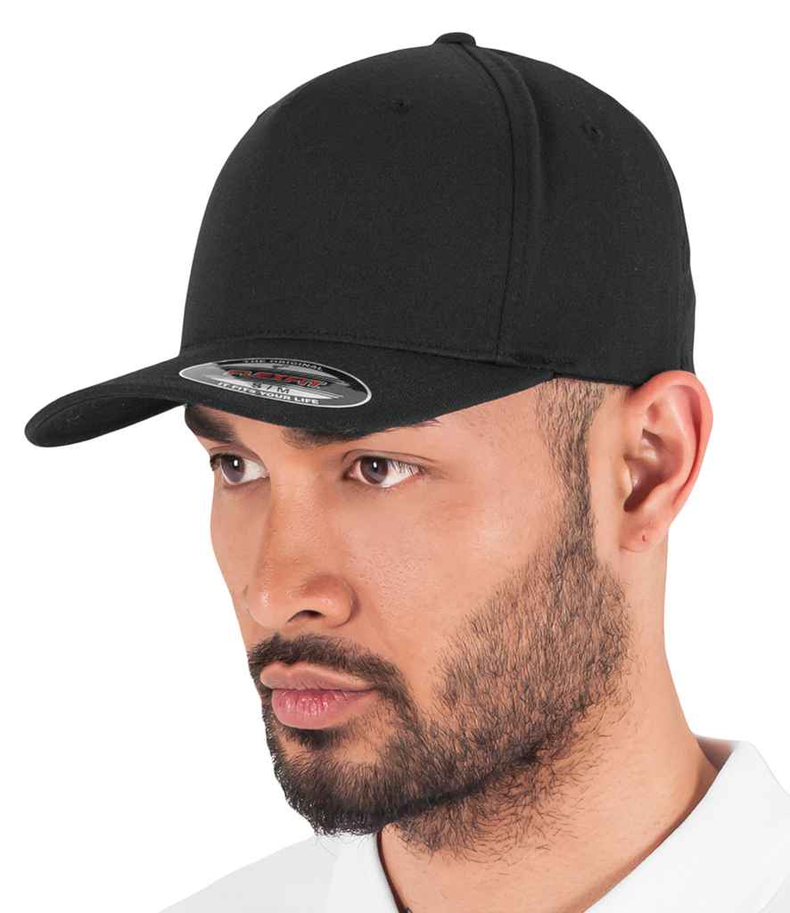 Flexfit 5 Panel Cap - Black