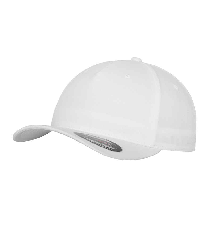 Flexfit 5 Panel Cap - White