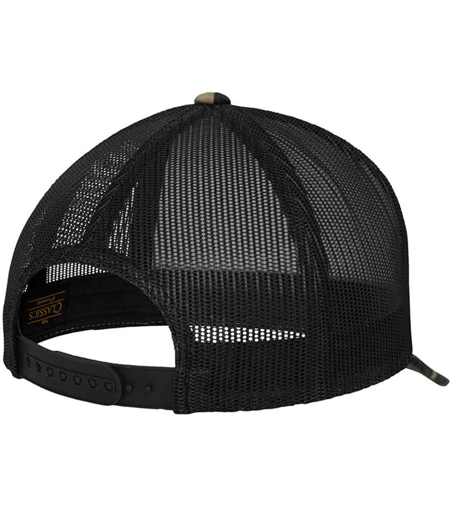 Flexfit Classic Camo Trucker Cap - Wood Camo/Black