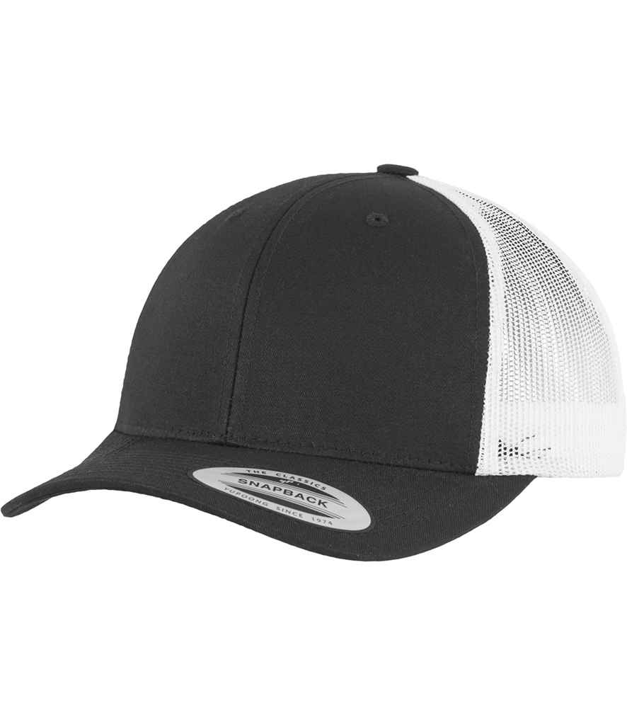 Flexfit Retro Trucker Two Tone Cap - Black/White