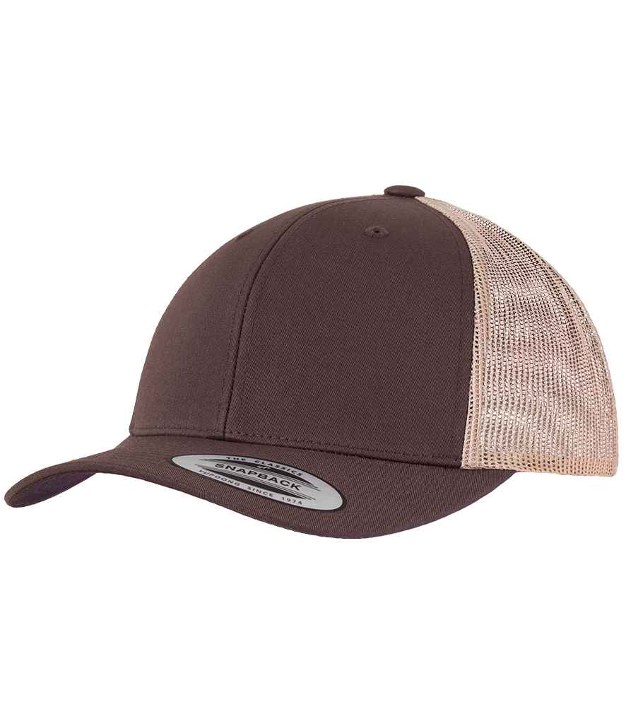 Flexfit Retro Trucker Two Tone Cap - Brown/Khaki