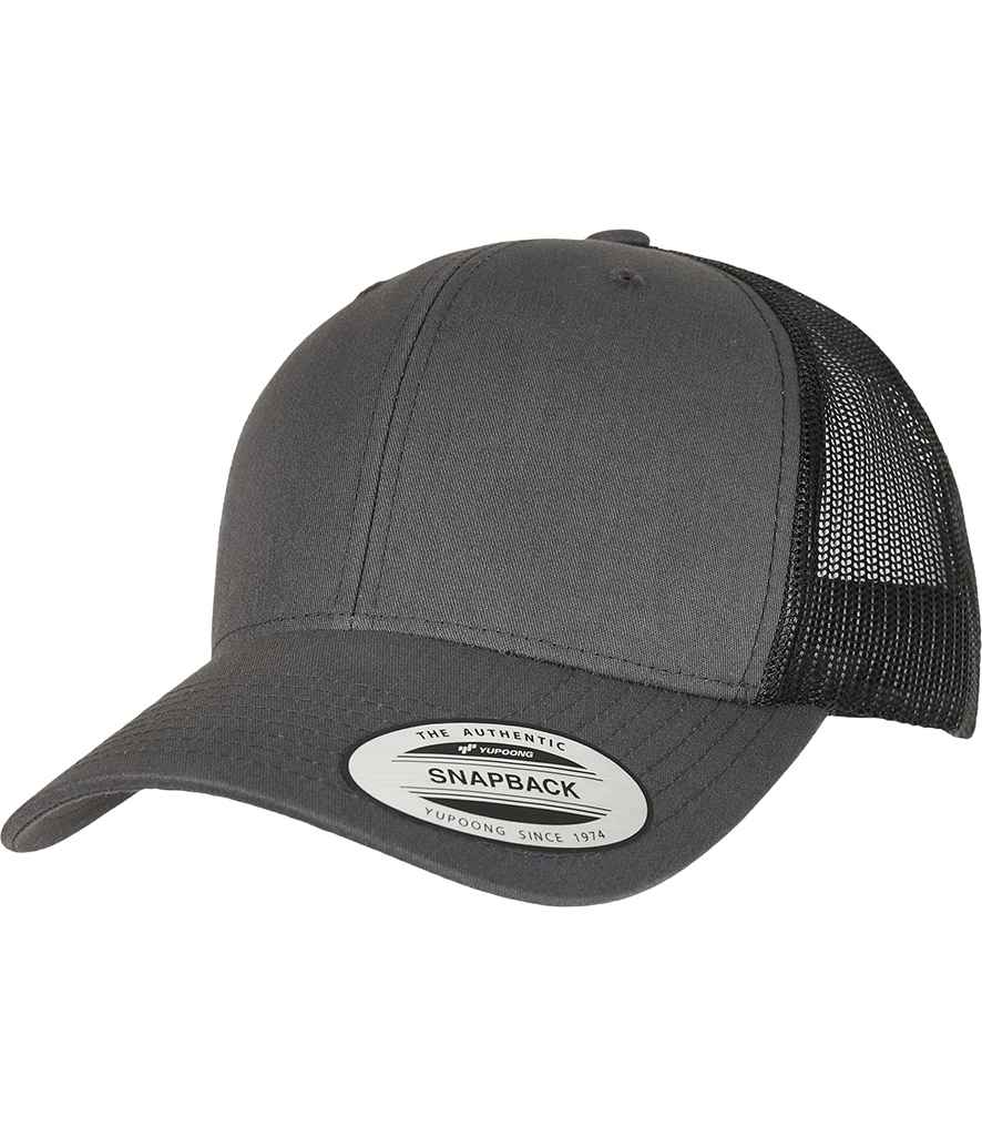 Flexfit Retro Trucker Two Tone Cap - Charcoal/Black