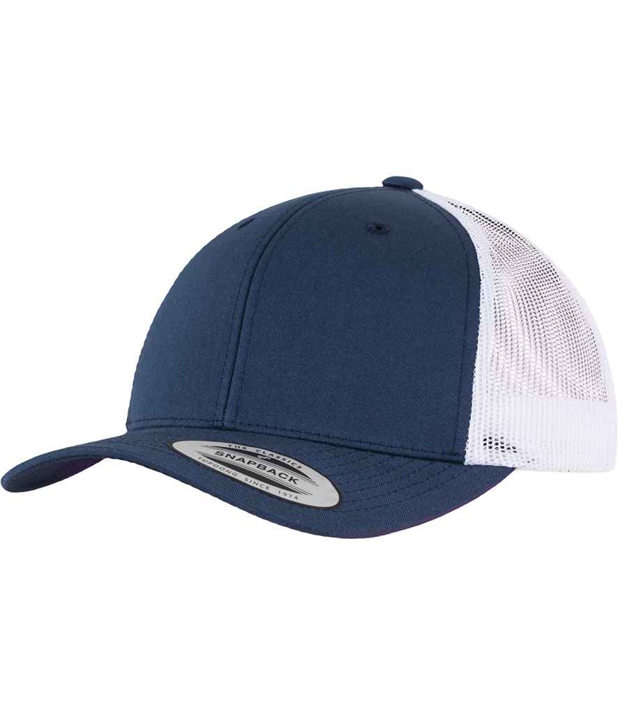Flexfit Retro Trucker Two Tone Cap - Navy/White