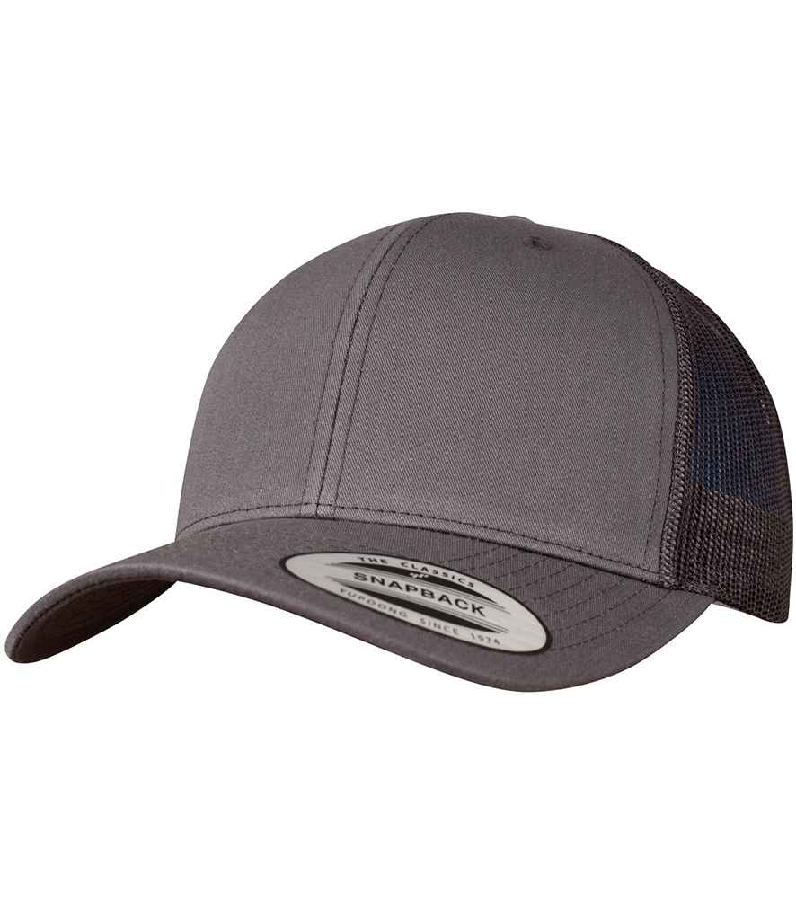 Flexfit Retro Trucker Cap - Dark Grey