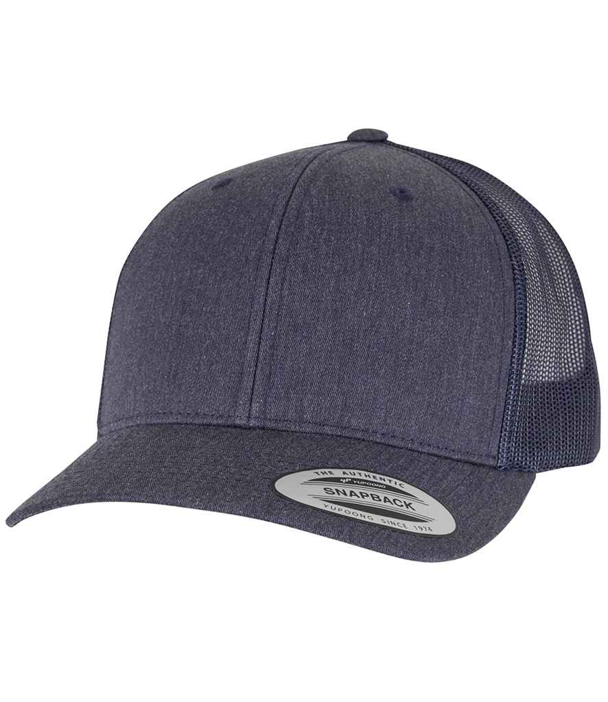 Flexfit Retro Trucker Cap - Heather Navy