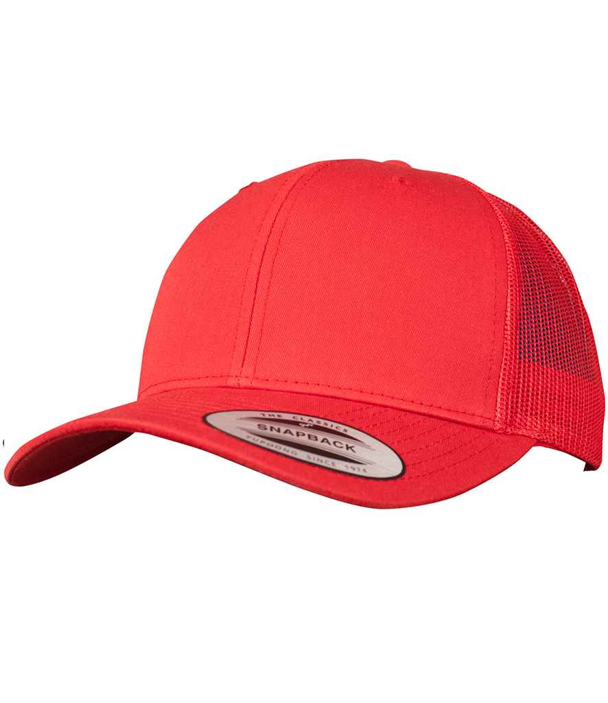 Flexfit Retro Trucker Cap - Red