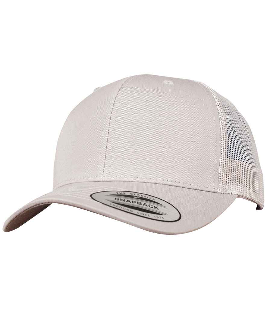 Flexfit Retro Trucker Cap - Silver