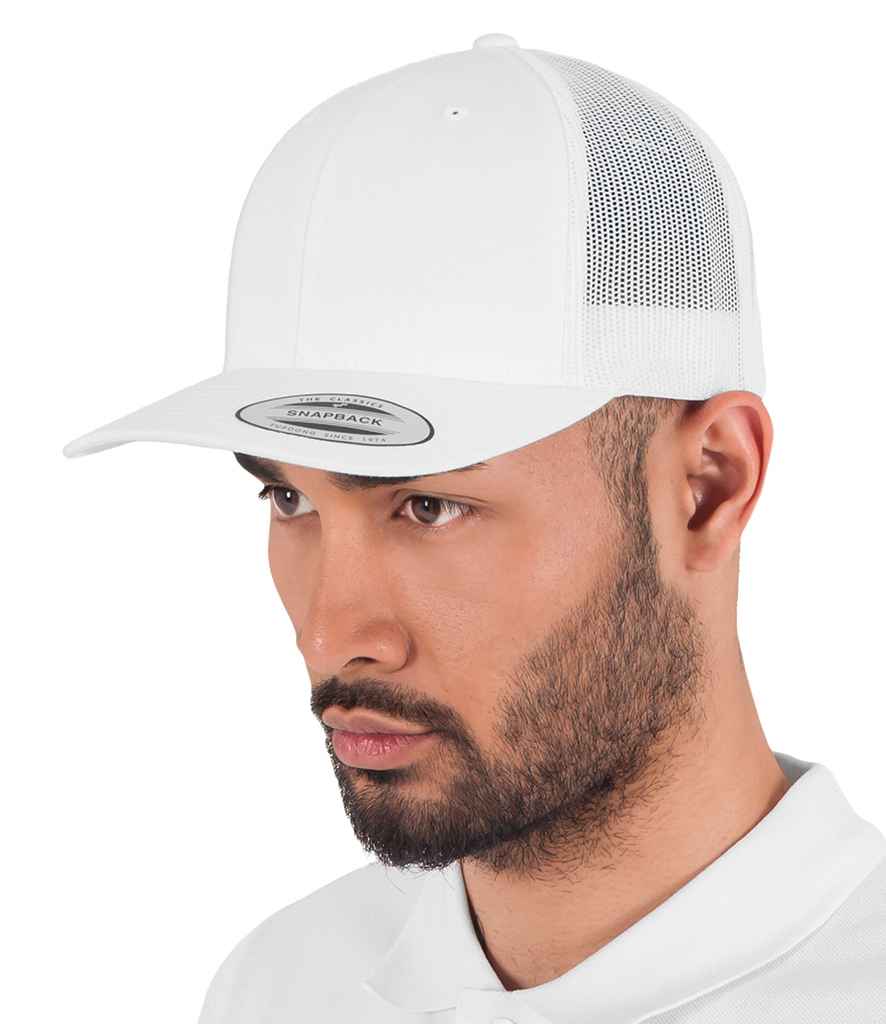 Flexfit Retro Trucker Cap - White