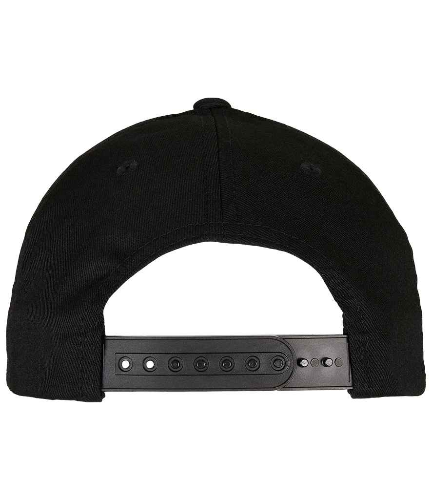 Flexfit 110 Curved Visor Snapback Cap - Black