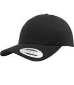 Flexfit Curved Classic Snapback Cap - Black