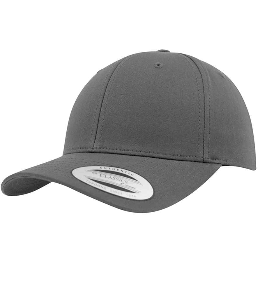 Flexfit Curved Classic Snapback Cap - Charcoal