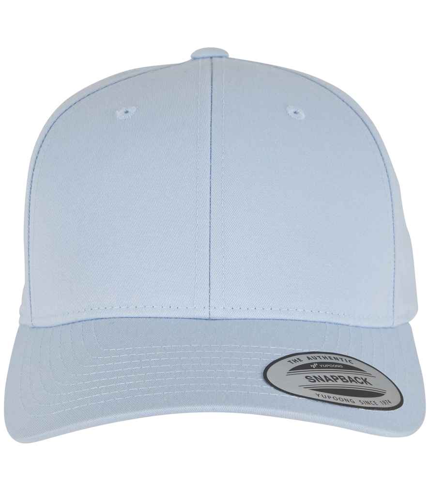 Flexfit Curved Classic Snapback Cap - Light Blue