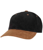 Flexfit Corduroy Suade Cap - Black/Caramel