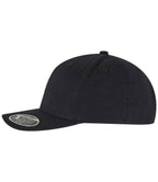 Flexfit 110 Curved Snapback Cap - Black