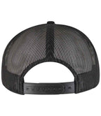 Flexfit 7 Panel Trucker Cap - Black
