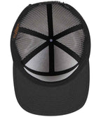 Flexfit 7 Panel Trucker Cap - Black
