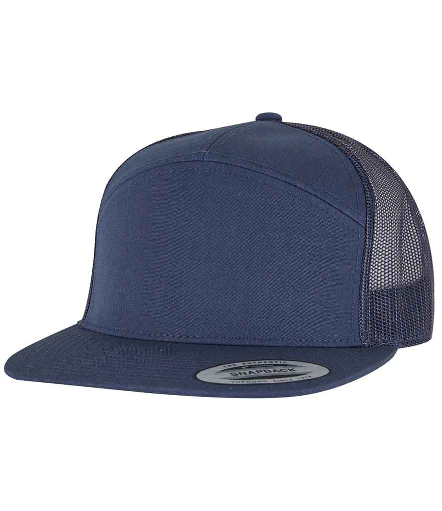 Flexfit 7 Panel Trucker Cap - Navy