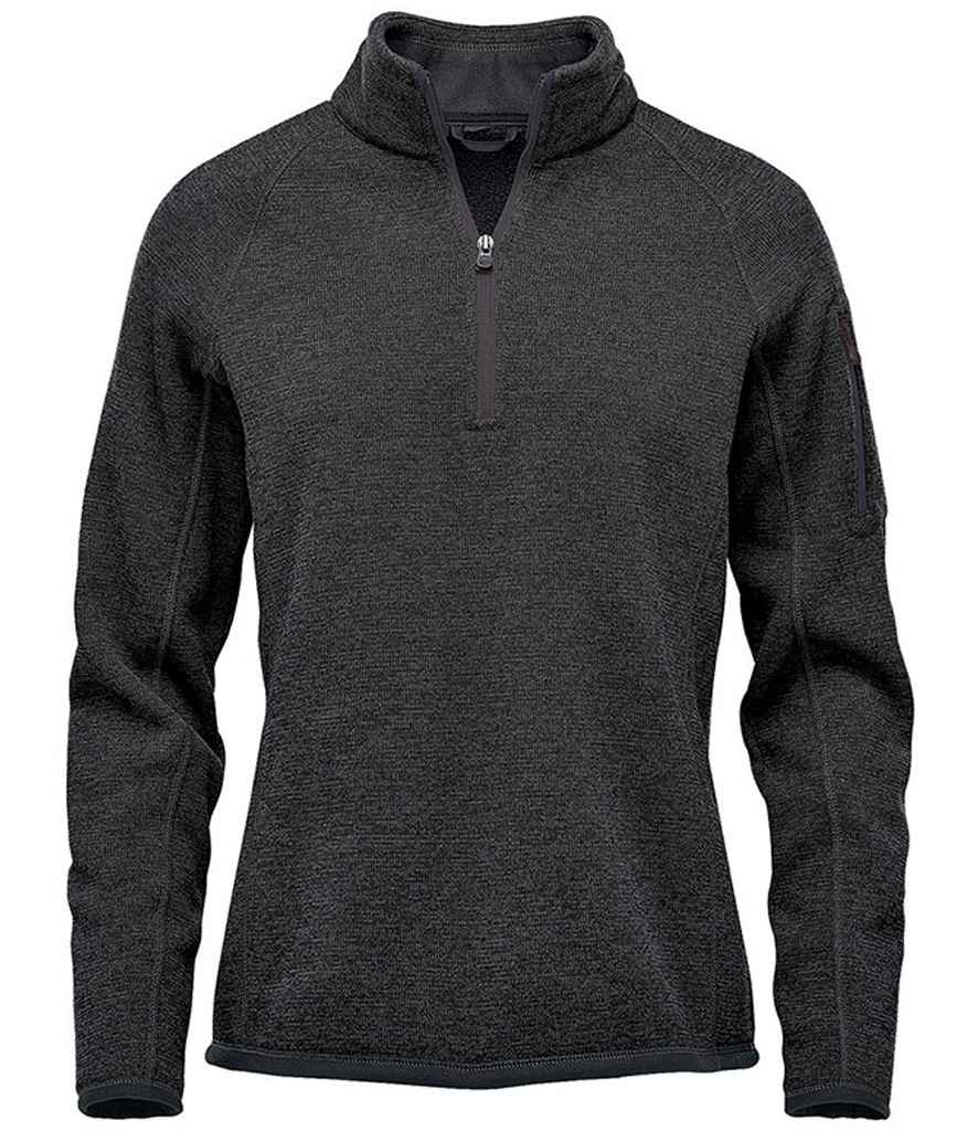 Stormtech Ladies Avalante 1/4 Zip Fleece - Black Heather