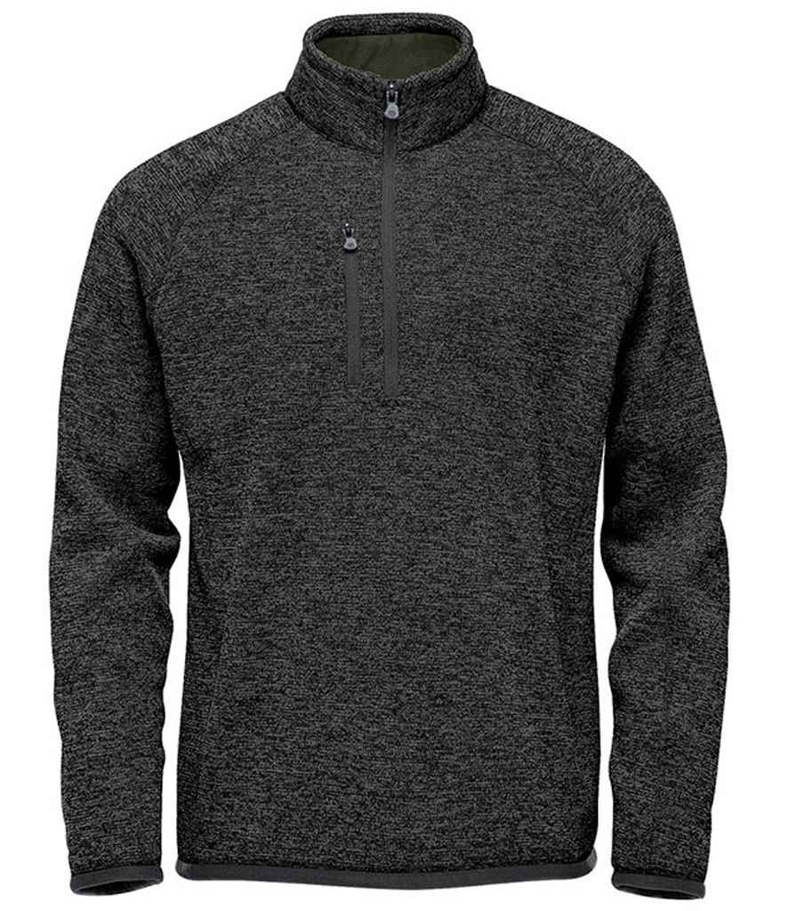 Stormtech Avalante 1/4 Zip Fleece - Black Heather