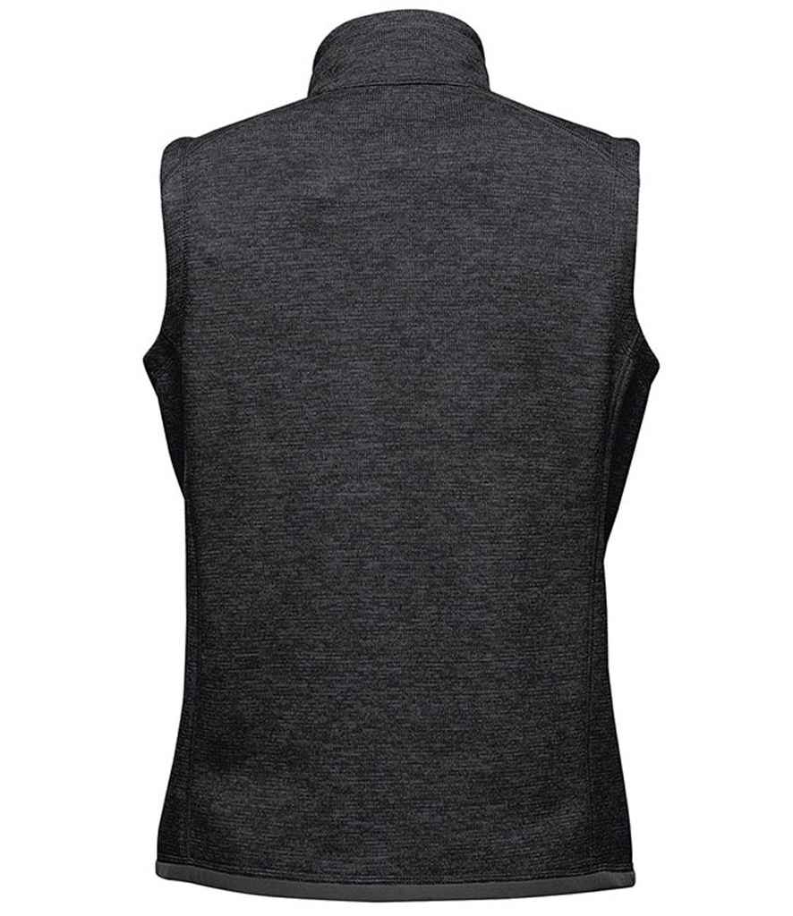 Stormtech Ladies Avalante Full Zip Knitted Fleece Gilet - Black Heather