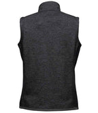 Stormtech Ladies Avalante Full Zip Knitted Fleece Gilet - Black Heather
