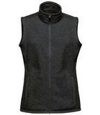 Stormtech Ladies Avalante Full Zip Knitted Fleece Gilet - Black Heather