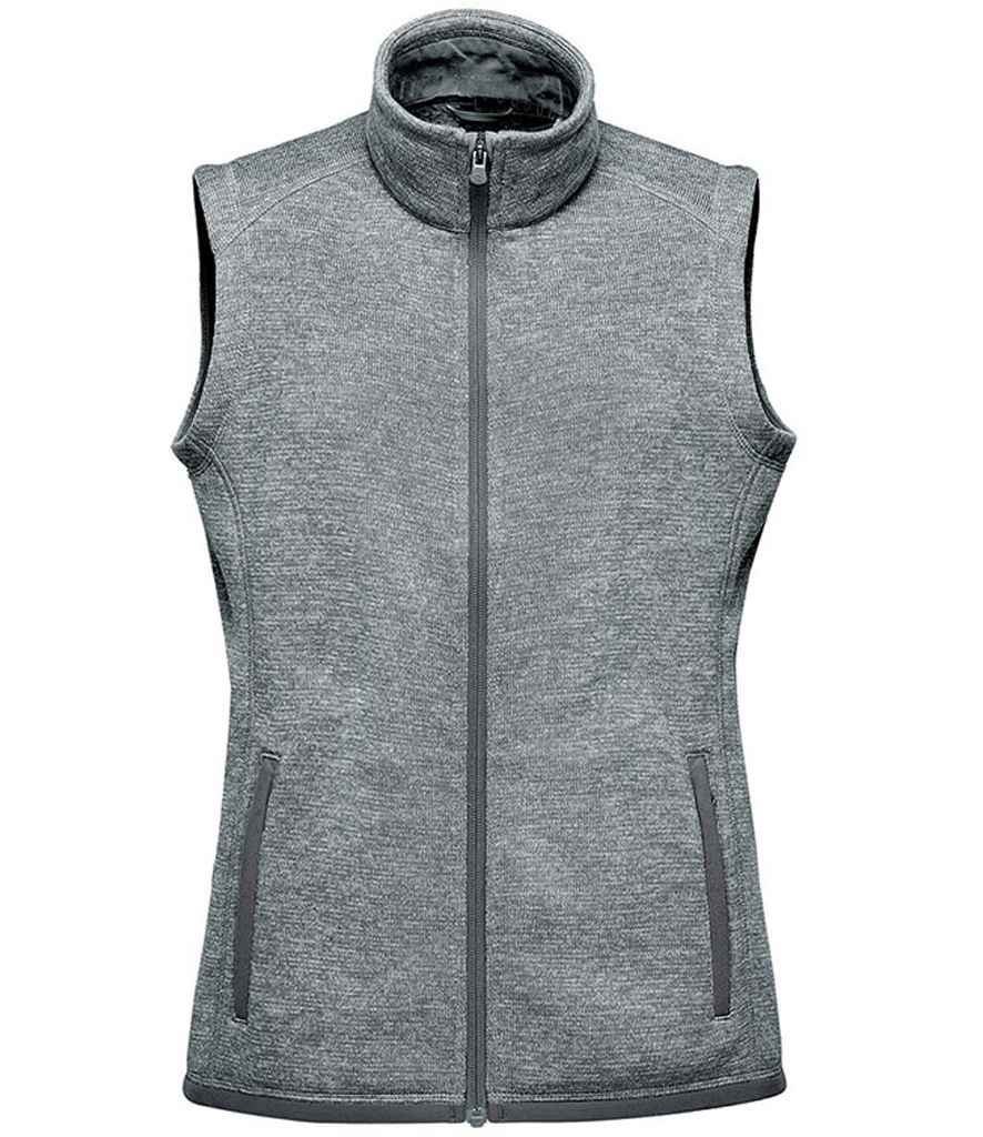 Stormtech Ladies Avalante Full Zip Knitted Fleece Gilet - Granite Heather