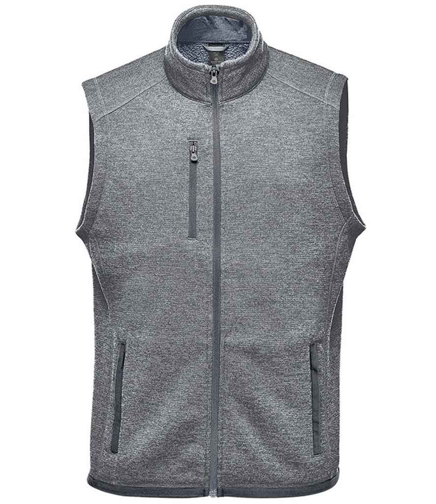 Stormtech Avalante Full Zip Knitted Fleece Gilet - Granite Heather