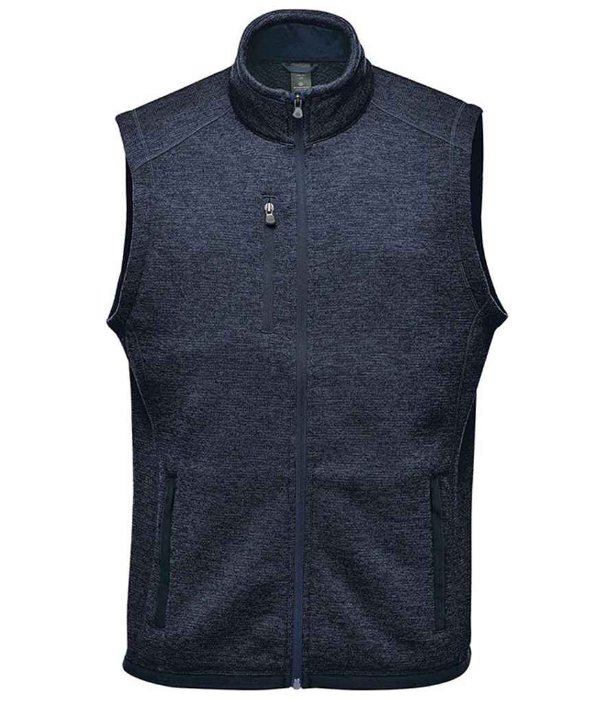 Stormtech Avalante Full Zip Knitted Fleece Gilet - Navy Heather
