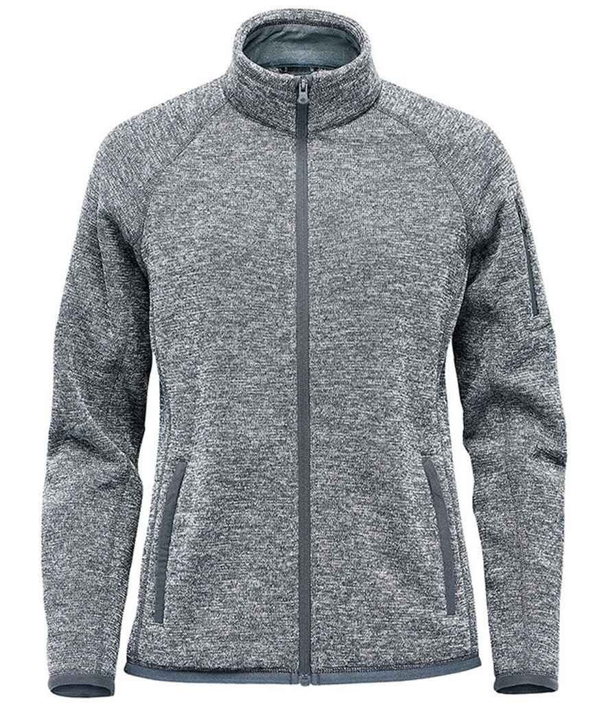 Stormtech Ladies Avalante Full Zip Knitted Fleece Jacket - Granite Heather