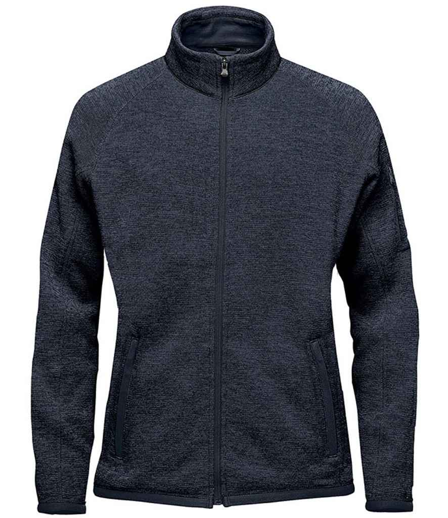 Stormtech Ladies Avalante Full Zip Knitted Fleece Jacket - Navy Heather