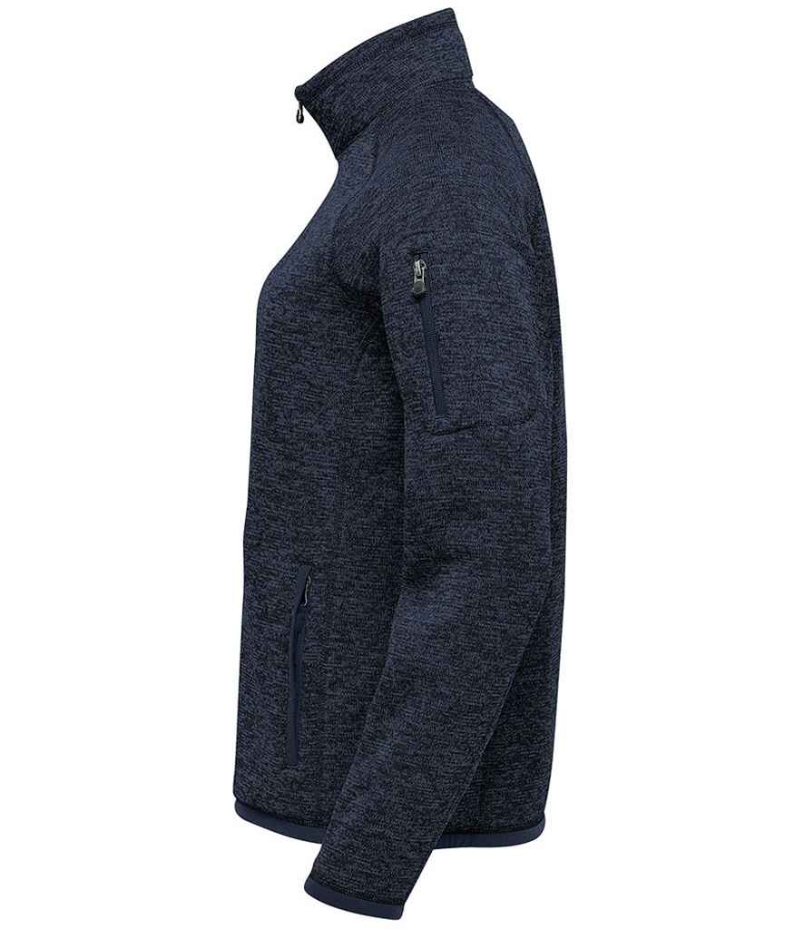 Stormtech Ladies Avalante Full Zip Knitted Fleece Jacket - Navy Heather