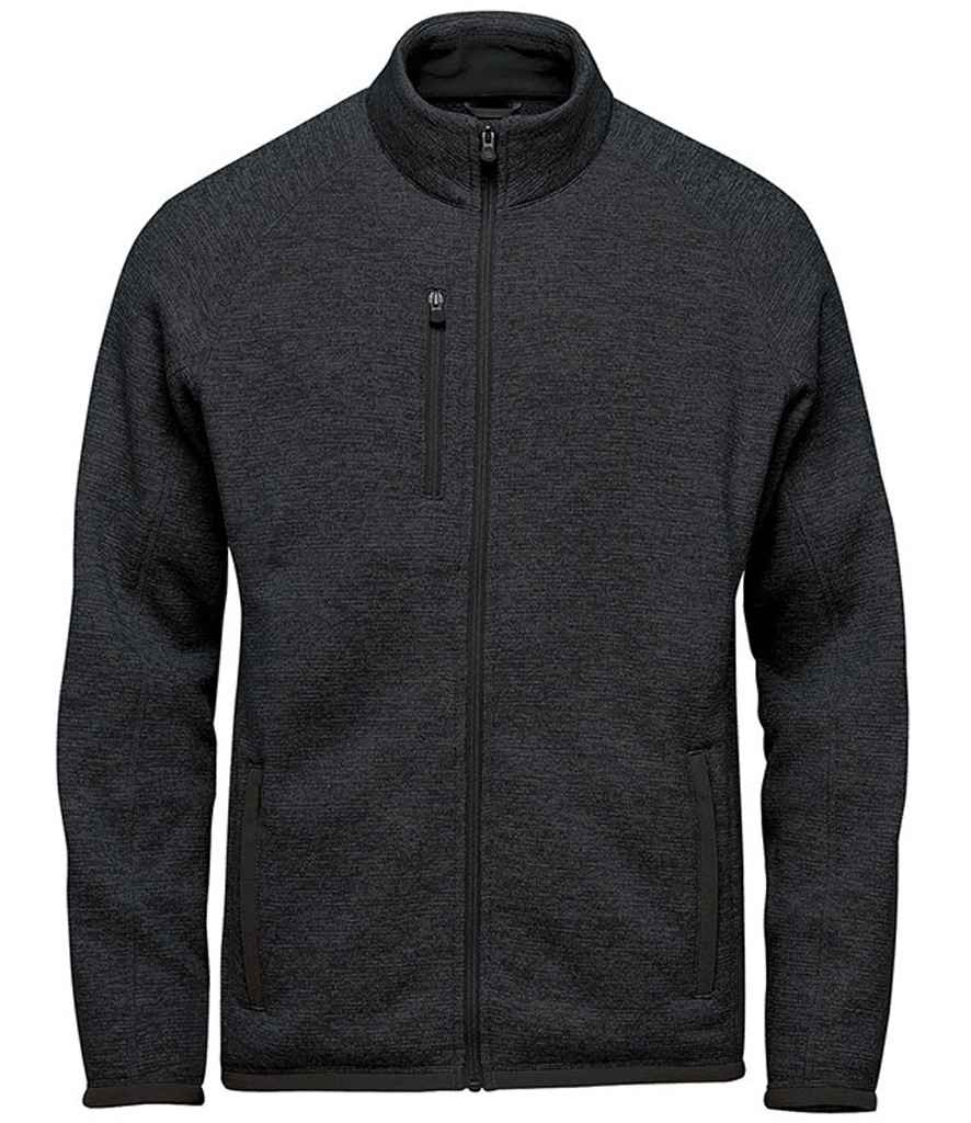 Stormtech Avalante Full Zip Knitted Fleece Jacket - Black Heather
