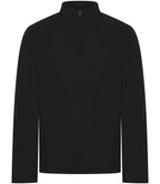 Front Row Premium Piqué 1/4 Zip Top - Black
