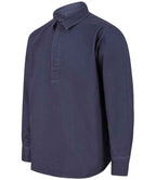 Front Row Pullover Drill Shirt - Washed Navy