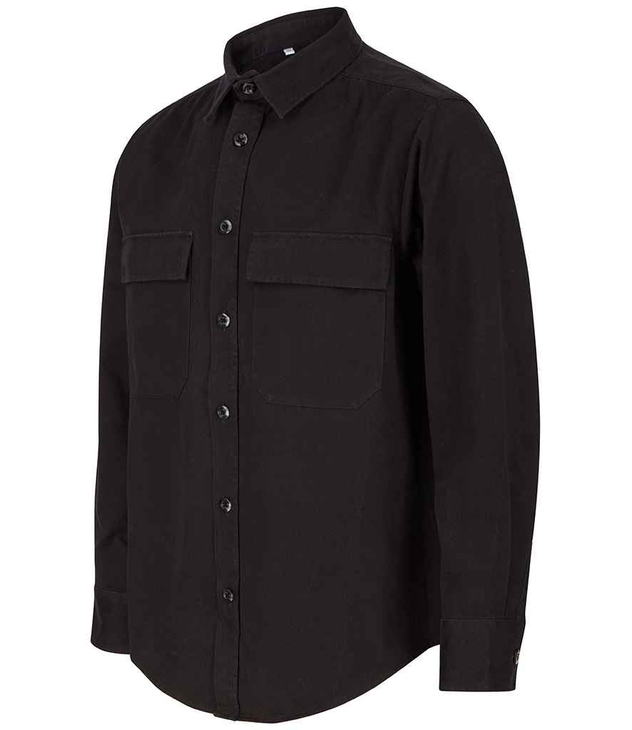 Front Row Drill Overshirt - Black