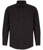 Front Row Drill Overshirt - Black